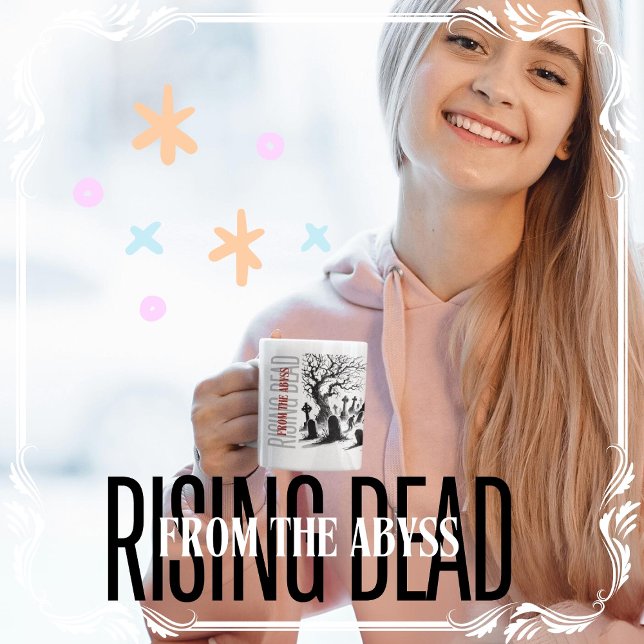 Mug L'ascension des morts de l'abîme (Rising Dead from the Abyss cover from The Beekeeper Store)