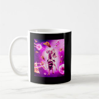 Mug Laser Eyes Space Cat équitation Chien Carlin Arc-e