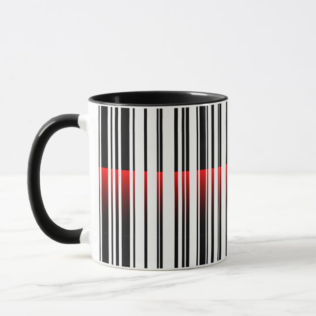 Mug Laser rouge sur code barre (Gauche)
