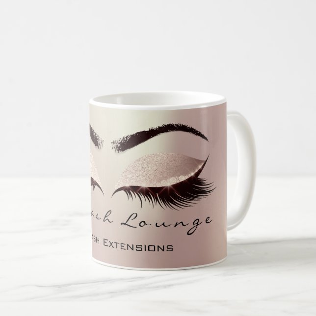 Mug Lashes Extension Beauté Studio Blush Parties scint (Devant droit)