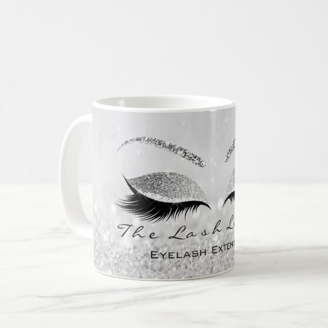 Mug Lashes Extension Beauty Studio Parties scintillant (Devant gauche)