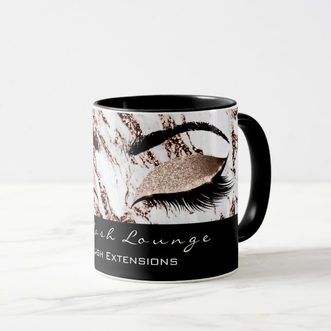 Mug Lashes Extension Maquillage oculaire Artiste Marbr (Devant droit)