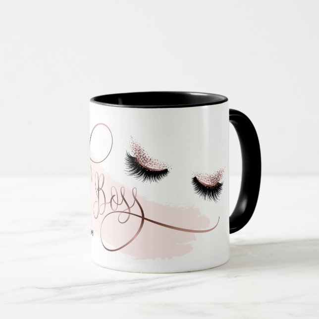 Mug Lashes rose Gold (Devant droit)