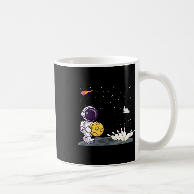 Mug L'Astronaut De L'Espace La Chemise Drôle Bowler À  (Droite)