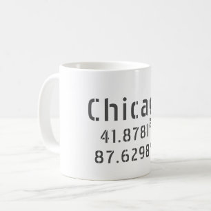 Mug Latitude et Longitude de Chicago