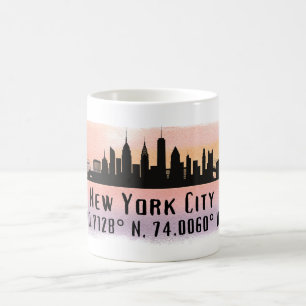 Mug Latitude et longitude de New York