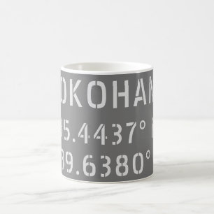 Mug Latitude et longitude Yokohama