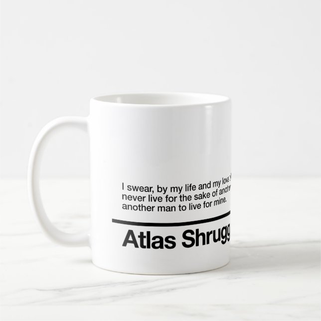 Mug L'atlas a gesticulé le serment (Gauche)