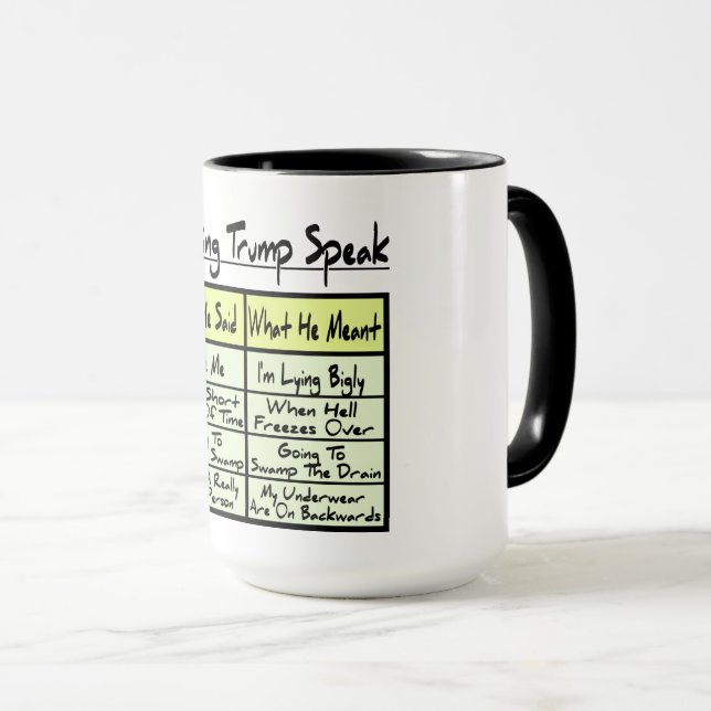 Mug L'atout de décodage parlent (Devant droit)