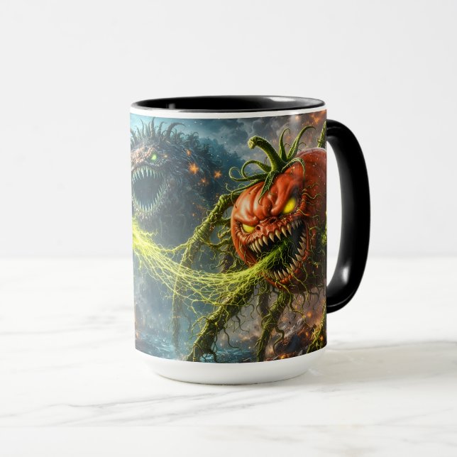 Mug L'attaque du légume mutant Colossus deux tons (Devant droit)