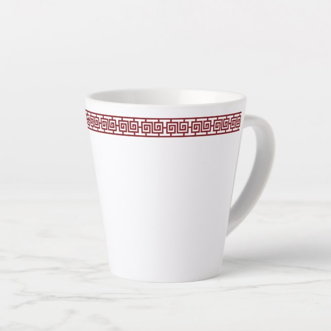 Mug latte à la frontière chinoise (Angle droit)