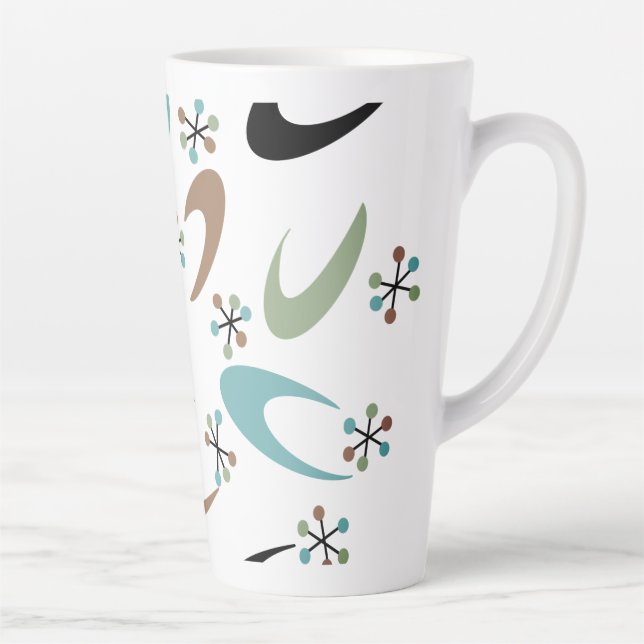 Mug latte atomique du milieu du siècle (Droite)