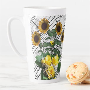 Mug Latte Brique Blanche Tournesol