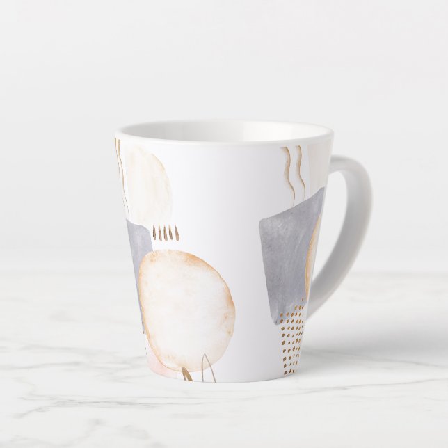Mug latte d'art moderne (Angle droit)