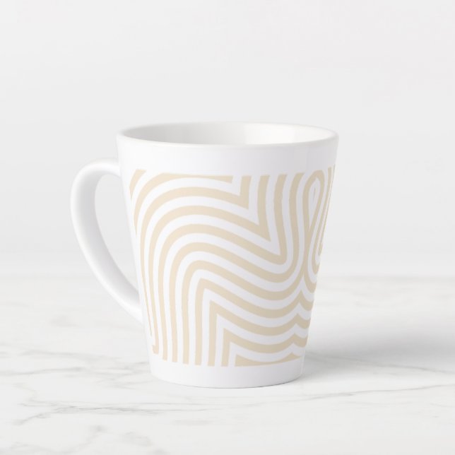 Mug Latte Design Pastel - Élégant et Stylé (Angle gauche)