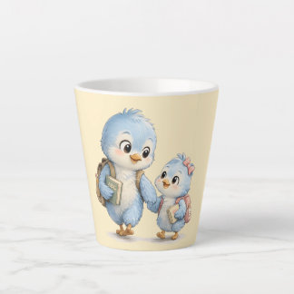 Mug Latte Frère Soeur Petit Oiseau Mignon