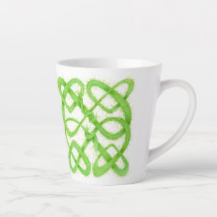 Mug Latte GREEN CELTIC KNOT