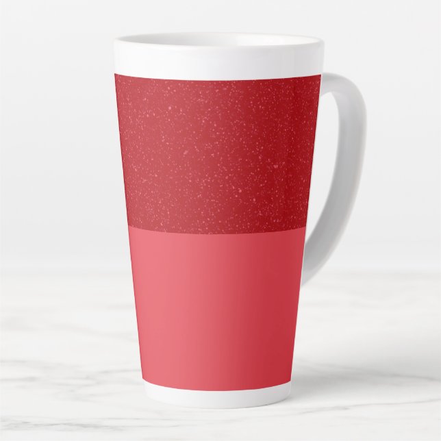 Mug Latte Haut Personnalisé Rouge Tomate Bruit (Angle droit)
