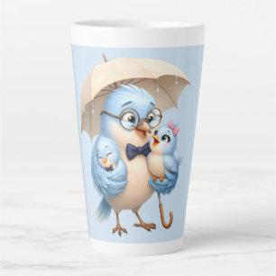Mug Latte Oiseau Papa Tasse à Café Famille Mignonn