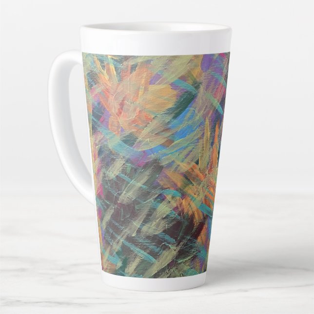 Mug Latte Pluies de printemps (Angle gauche)