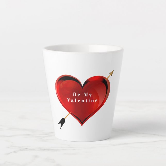 Mug Latte 'Sois mon Saint-Valentin' (Devant)