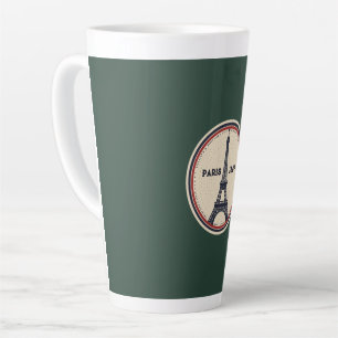 Mug Latte Tour Eiffel Vintage Paris 1889