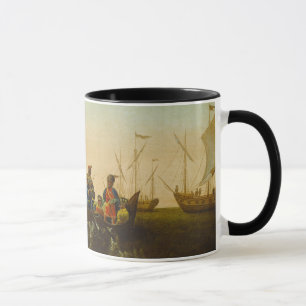 Mug L'atterrissage de Columbus, c.1837 (huile sur la