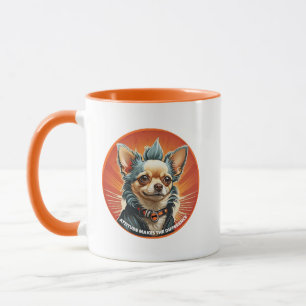 Mug L'attitude fait la différence chihuahua punk anima