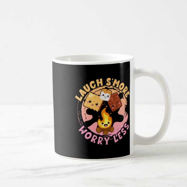 Mug Laugh S'more Worry Less Weekend Clamping Children  (Droite)