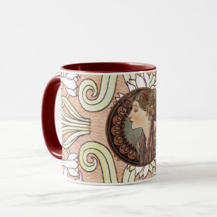 Mug Laurel par Alphonse Mucha