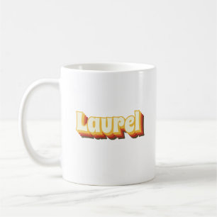 Mug Laurel Retro Texte Vintage