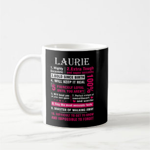 Mug LAURIE Highly Excentric 10 Faits Chemise Prénom