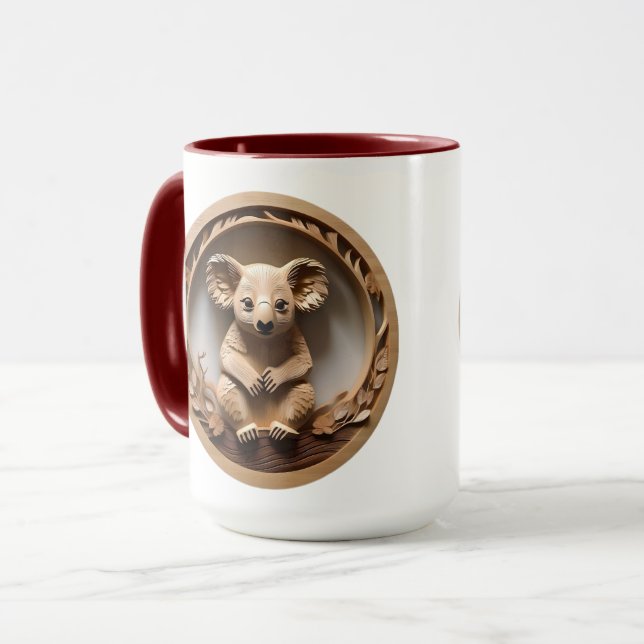 Mug L'Australien Koala Bear Wood Carving, (Devant gauche)