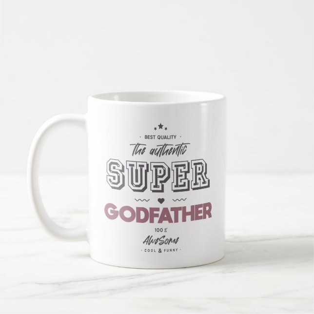 Mug L'authentique super-parrain (Gauche)