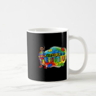 Mug L'Autisme Enfant Noir Différent Est Beau Autisme A