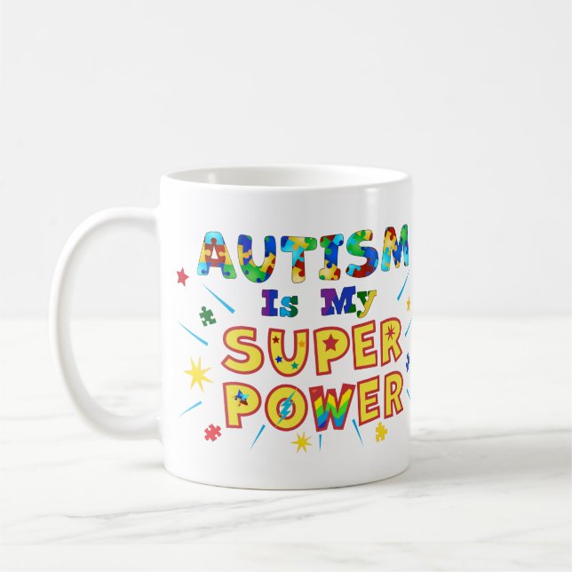 Mug L'autisme est ma super puissance (Gauche)