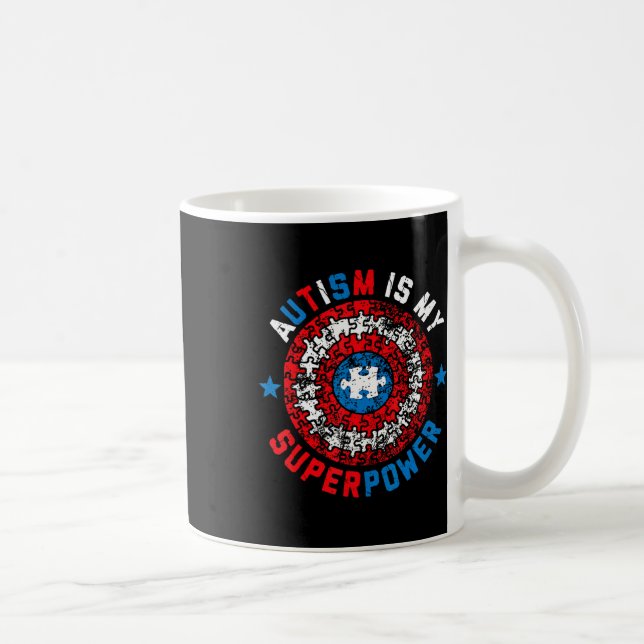 Mug L'autisme est ma superpuissance Sensibilisation su (Droite)