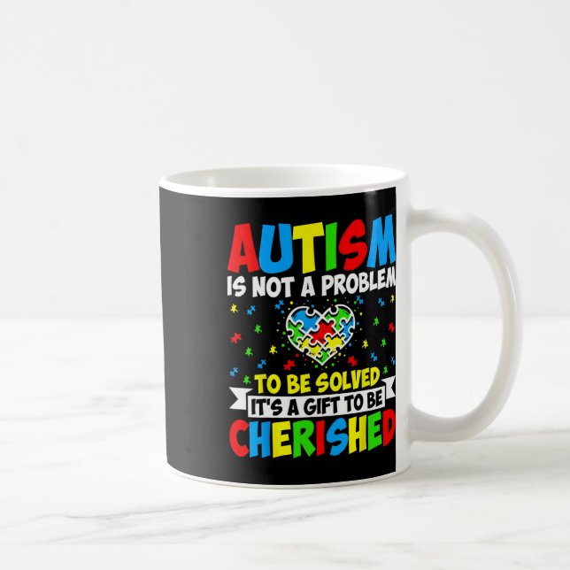 Mug L'Autisme N'Est Pas Un Problème À Résoudre - L'Aut (Droite)