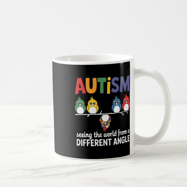 Mug L'Autisme Voit Le Monde D'Un Autre Angle Coupé (Droite)