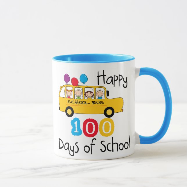 Mug L'autobus scolaire célèbrent 100 jours (Droite)