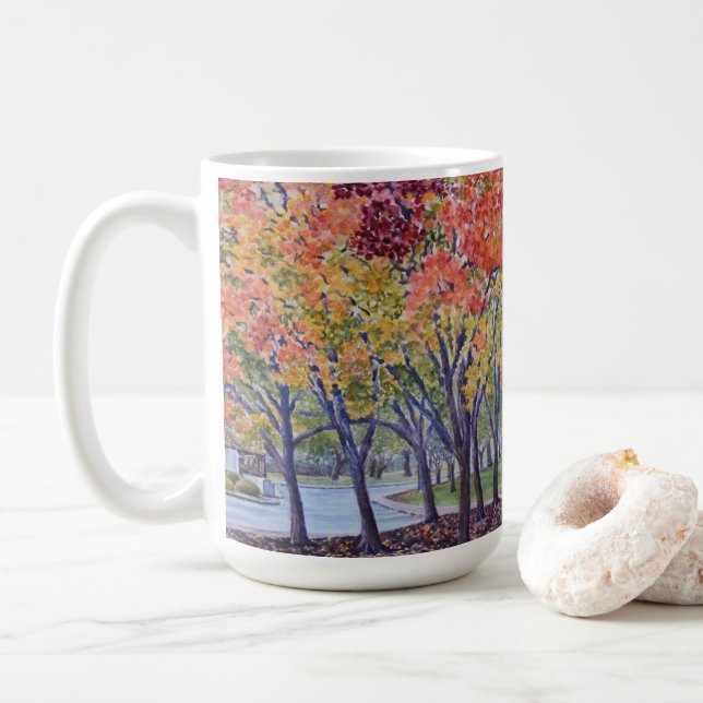 Mug L'automne au Saint Mary's College (Avec donut)