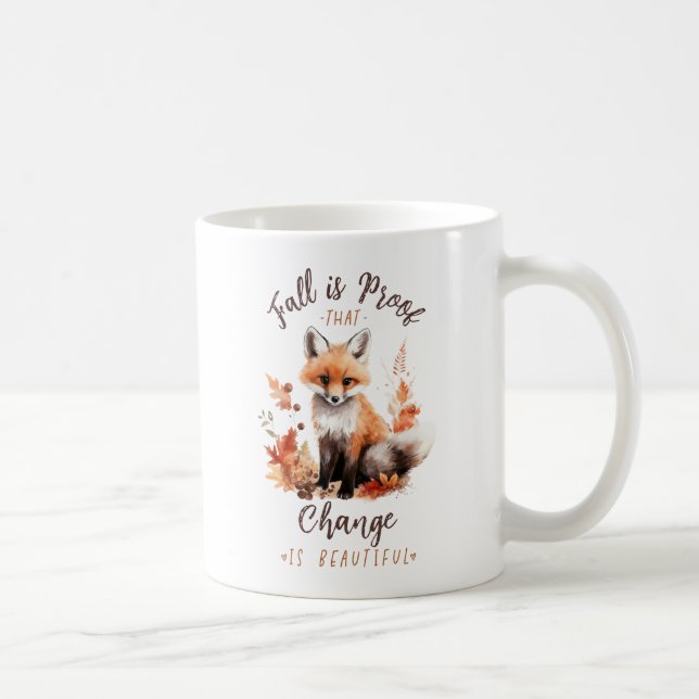 Mug L'Automne Est La Preuve Que Le Changement Est Beau (Droite)
