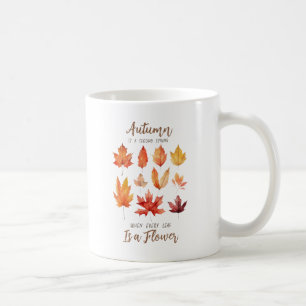 Mug L'automne est le deuxième printemps - Feuilles d'a