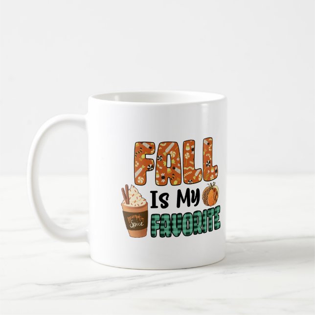 Mug L'automne est mon préféré personnalisé (Gauche)