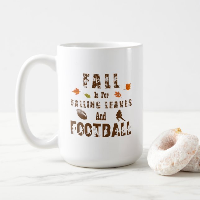 Mug L'automne est pour la chute des Feuilles et le foo (Avec donut)