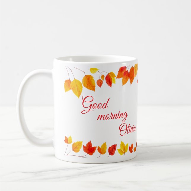 Mug L'automne laisse de la pâte à café (Gauche)