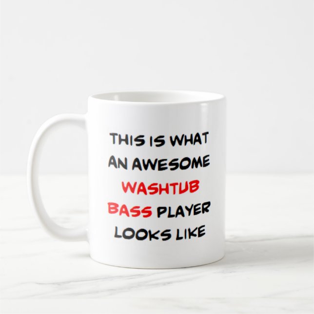 Mug lavabo bassiste, génial (Gauche)