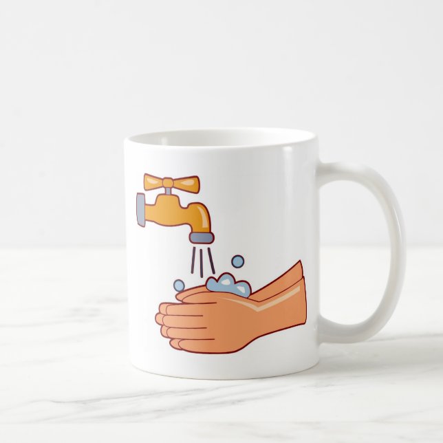 Mug lavage à la main300 LAVAGE À LA MAIN PROPRE RAPPEL (Droite)