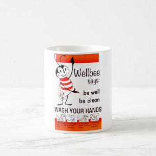 Mug LAVAGE de CDC de Wellbee VOTRE affiche de