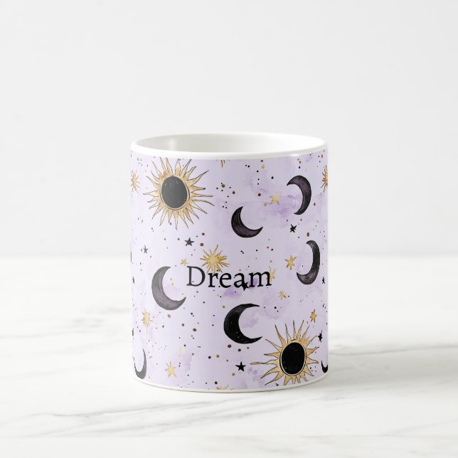 Mug Lavage Or Noir Soleil Lune (Centre)